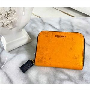 Emilio Pucci Small Zippered Colorblock Wallet